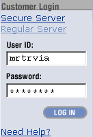 Web Interface Login