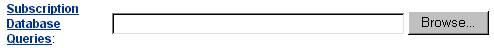 Web Interface Subscription Database Queries
